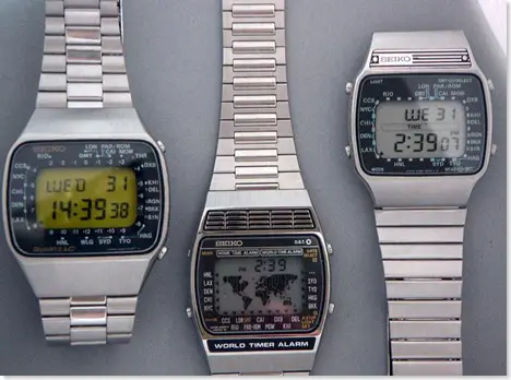 1970s Seiko Quartz LCD watches