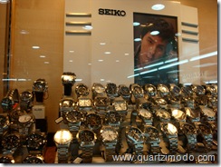 Another angle of the Seiko display rack