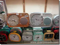 Various Seiko and Citizen travel clocks